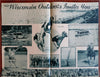 Wisconsin Tourist Info 101 Sightseeing Locations c. 1930 large folding map