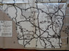Wisconsin Tourist Info 101 Sightseeing Locations c. 1930 large folding map