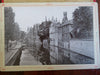 Bruges Belgium Tourist Book c. 1890 Souvenir Album Street Scenes Shops 20 pics