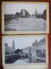 Bruges Belgium Tourist Book c. 1890 Souvenir Album Street Scenes Shops 20 pics