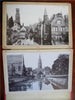 Bruges Belgium Tourist Book c. 1890 Souvenir Album Street Scenes Shops 20 pics