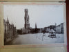 Bruges Belgium Tourist Book c. 1890 Souvenir Album Street Scenes Shops 20 pics
