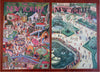 New Yorker Covers 1940-50's Lot x 10 pictorial prints Zoo Park Fishing Sailing
