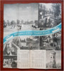 Gota Canal Sweden Tourist Info 1937 travel brochure w/ cartoon pictorial map