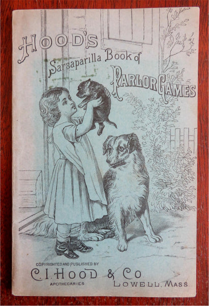 Parlor Games Entertainment Party Tricks c. 1890's Hood's Sarsparilla booklet
