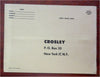 Crosley Kitchen 1952-54 Equipment Lot x10 Pictorial Trade catalogues & prize map