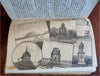 Volga River Russian guide book 1894 rare tourist travel info w/ pictorial map