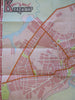 Vladimir Russia Soviet Union Tourist Info 1985 pictorial city plan map