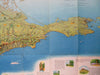 Crimea Tourism Soviet Union Ukraine 1962 cartoon pictorial travel map