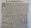 Munster Cosmography Lot x 10 Decorative Pages French Kings Grapes c. 1630 prints