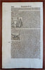 Munster Cosmography Lot x 10 Decorative Pages French Kings Grapes c. 1630 prints