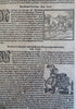 Munster Cosmography Lot x 10 Decorative Pages French Kings Grapes c. 1630 prints