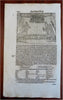 Munster Cosmography Lot x 10 Decorative Pages French Kings Grapes c. 1630 prints