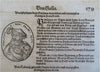 Munster Cosmography Lot x 10 Decorative Pages French Kings Grapes c. 1630 prints