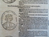 Munster Cosmography Lot x 10 Decorative Pages French Kings Grapes c. 1630 prints