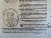 Munster Cosmography Lot x 10 Decorative Pages French Kings Grapes c. 1630 prints