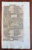 Munster Cosmography Lot x 10 Decorative Pages French Kings Grapes c. 1630 prints