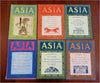 Asia American travel magazine 1922-23 Lot x 6 art politics culture
