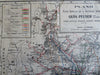 Buenos Aires Argentina Tourist City Plan 1915 Peuser travel brochure