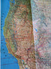 United Air Lines System Route Map Air Atlas United States c. 1969 tourist map