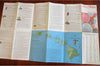 United Air Lines System Route Map Air Atlas United States c. 1969 tourist map