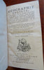 World Described Geography 1773 de la Croix & Bruyere lovely French leather book