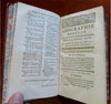 World Described Geography 1773 de la Croix & Bruyere lovely French leather book
