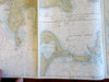 Cape Cod & Buzzard's Bay Massachusetts 1977 So. coastal survey nautical maps x 4