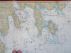 Cape Cod & Buzzard's Bay Massachusetts 1977 So. coastal survey nautical maps x 4