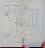 Fox State Forest Hillsboro New Hampshire c. 1958 tourist trail map brochure
