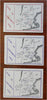 Treadway Inns Mass. & NY Lot x 3 Advertising Booklets c. 1930's w/ map views