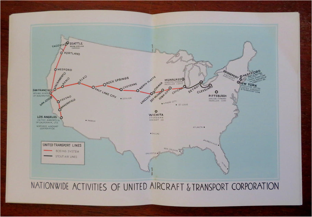 Boeing United Aircraft & Transport Corp. 1929 Rare 1st annual stockholder report