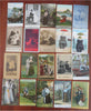 Romance & Love Post Card Lot x 80 Souvenir Keepsakes c. 1910 ephemera lot