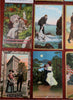 Romance & Love Post Card Lot x 80 Souvenir Keepsakes c. 1910 ephemera lot