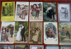 Love & Humor Romance Post Card Lot x 80 Souvenir Keepsakes c. 1910 ephemera lot