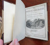 Poetical Geography Children's 1850 leather book California Gold Mining illustr.