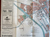 Utrecht Netherlands Tourist City Plan 1926 large folding travel brochure