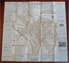 Utrecht Netherlands Tourist City Plan c. 1920 large folding travel brochure