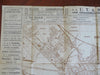 Utrecht Netherlands Tourist City Plan c. 1920 large folding travel brochure