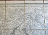 Turnbridge Wells England British Isles c. 1871 Wyld lg. linen backed boxed map