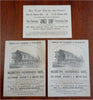 Cat & Kitten Lot x 3 Advertising Cards c. 1890 lovely chromolithograph prints