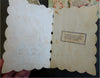 Valentine's Day Greeting Cards Lot x 5 Romantic Love Keepsakes 1880's lace paper