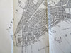New York City in 1791 Lower Manhattan Long Island 1851 historical city plan map