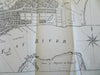 New York City in 1791 Lower Manhattan Long Island 1851 historical city plan map