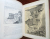 Normandy Old France Rouen Mont St. Michel 1880 Robida illustrated leather book