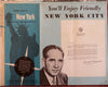 New York City Manhattan Brooklyn 1950-53 pictorial city plan tourist map