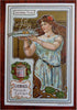 Liebig's Fleisch-Extract splendid art nouveau food Mucha-type set x6