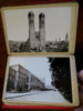 Munich Germany Tourist Souvenir Album 1888 street scenes architectural views