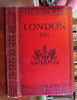 London & Environs U.K. Railways 1910 travel guide w/ city maps Underground tube