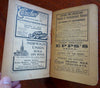 London & Environs U.K. Railways 1910 travel guide w/ city maps Underground tube
